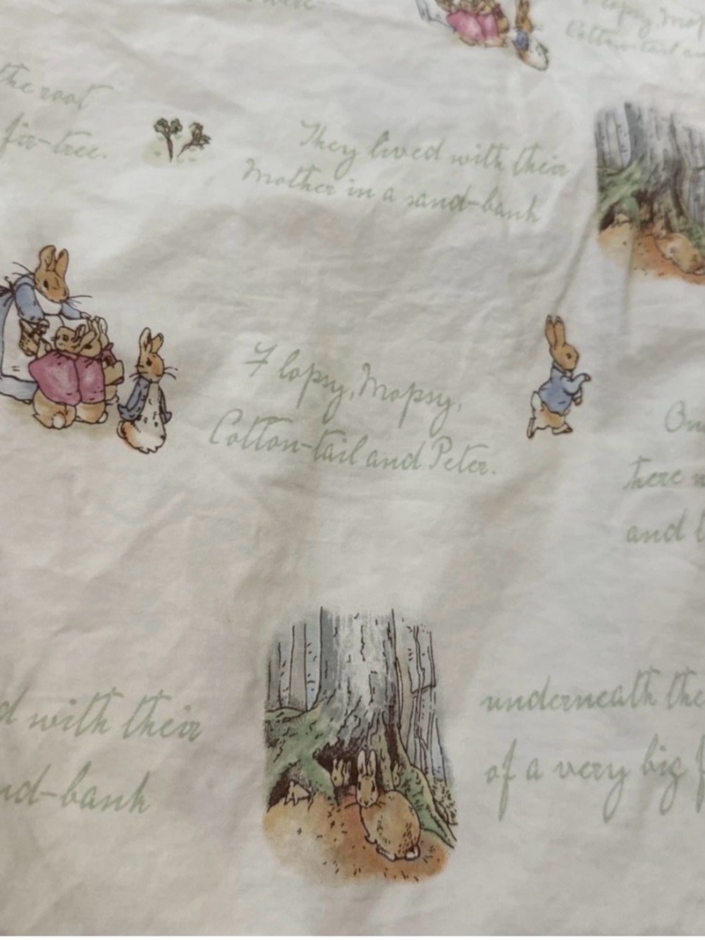 Pottery Barn Peter Rabbit Crib Bedsheet